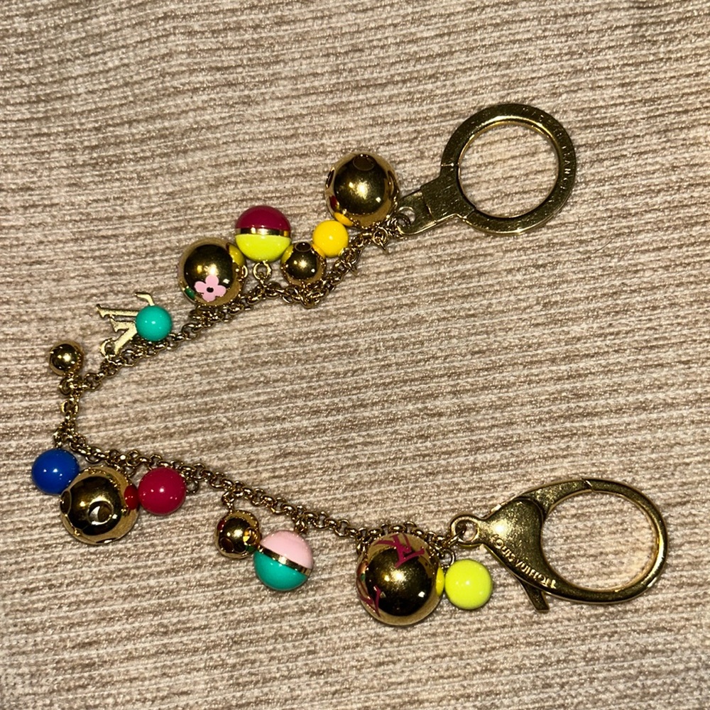 /traded/Louis Vuitton Porte Cles Grelots Looping Bag Tone Charm/ Key Holder - Picture 9 of 13